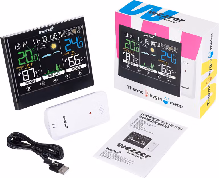 Levenhuk - 81389 - Termoigrometro Wezzer Teo TH50
