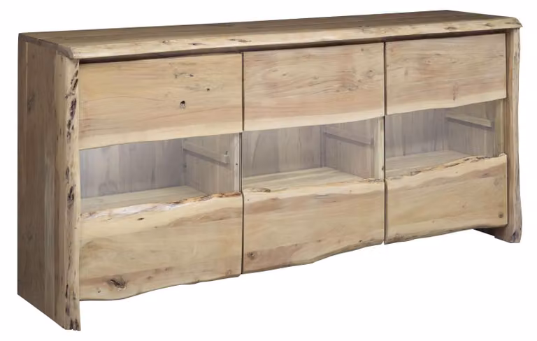 MASSIVMOEBEL24 | credenza in legno di Acacia 191x45x96 Acacia naturale laccato PURE ACACIA #708