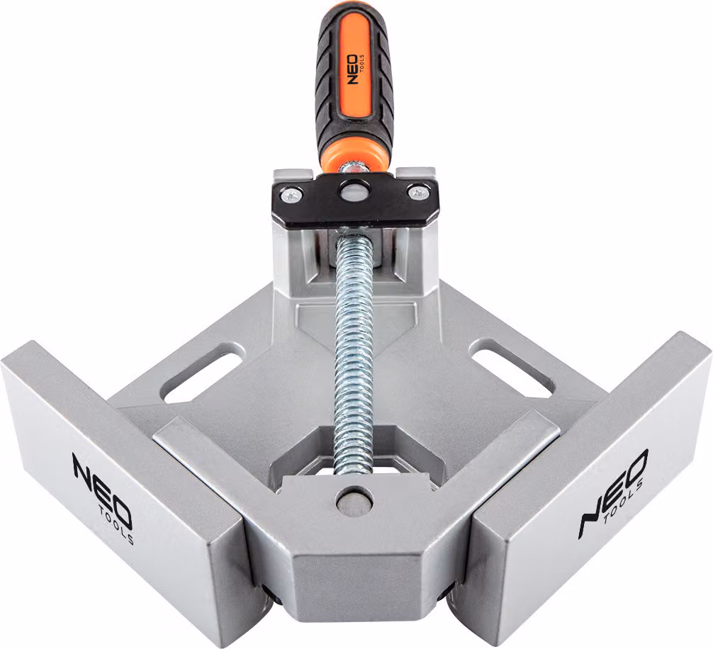NEO TOOLS Morsetto angolare, Morsetto angolare, Supporto angolare, Supporto angolare 90° Morsetto ad angolo retto per legno, Lavorazione del legno, Alluminio, Morsetti per saldatura ad angolo, Staffa, Regolabile