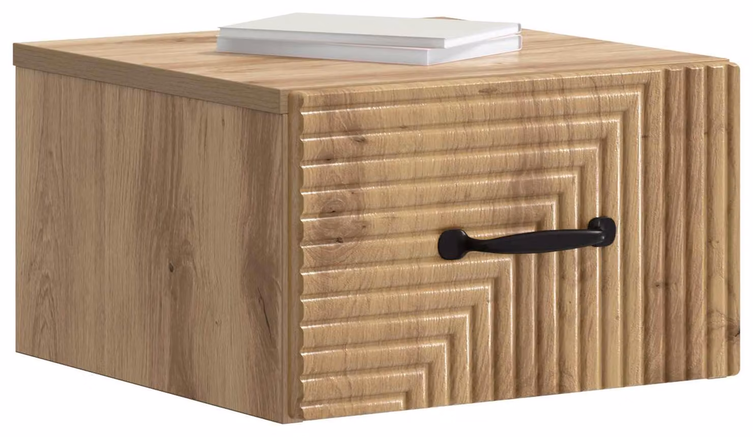 Mobiletto da notte a muro Rovere Artigianale 34,5 x 33 x 20 cm