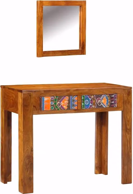 Toeletta | Tavolo da Trucco con cassetto Marrone 90 x 45 x 75 cm