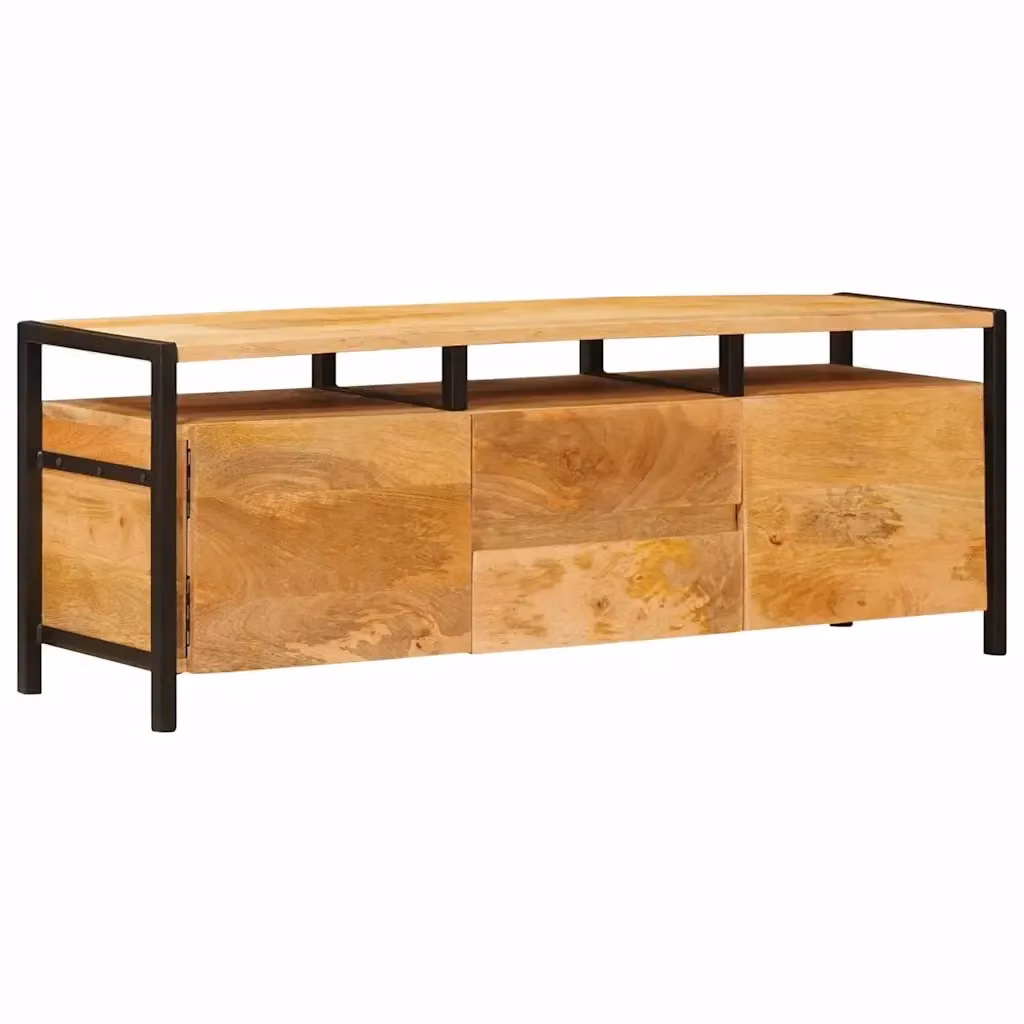 Armadio da stoccaggio moderno vidaXL in legno e metallo marrone L: 110 cm, P: 30 cm, H: 40 cm – 2