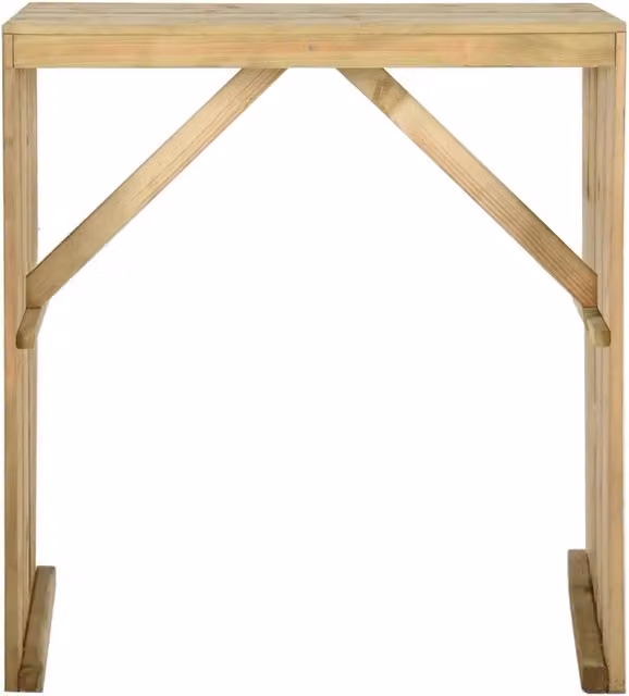 Tavolo da giardino rettangolare vidaXL in legno di pino trattato, L: 100 cm, P: 60 cm, H: 110 cm