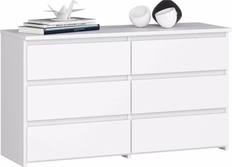 Comò CL100 con 6 cassetti bianco - Elegante e funzionale per la tua casa