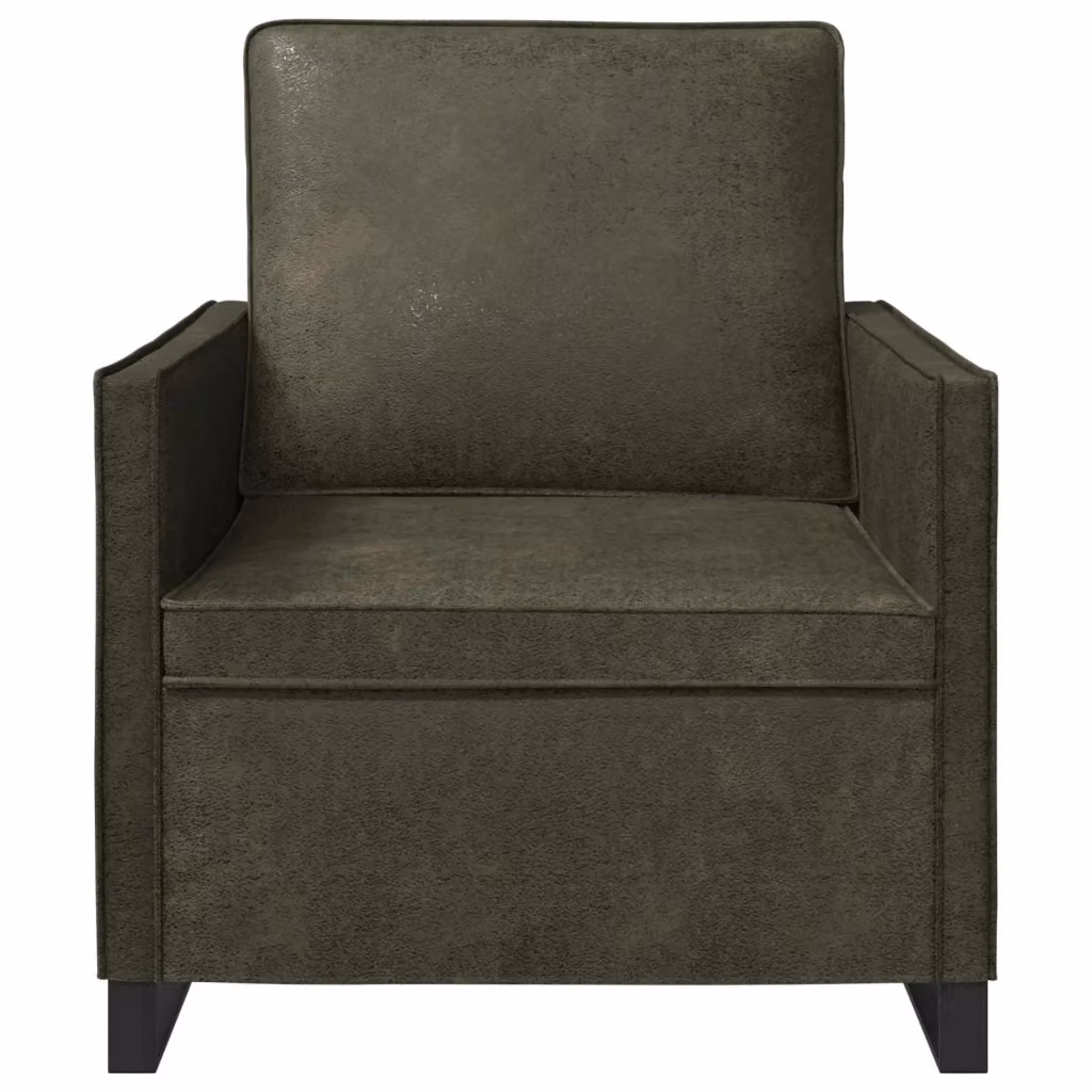 Divano Singolo Relax vidaXL Verde con Braccioli e Struttura in Metallo L: 70 cm, P: 81 cm, H: 82 cm – 2