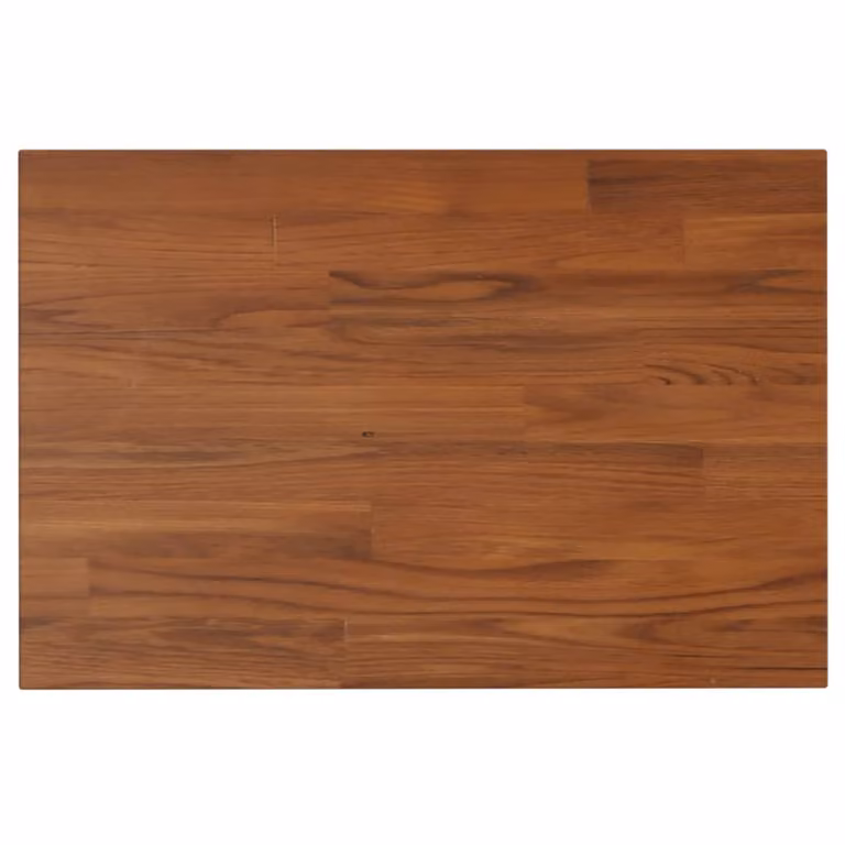 Piano Bagno Marrone Scuro 60x40x2,5cm Legno Massello Trattato