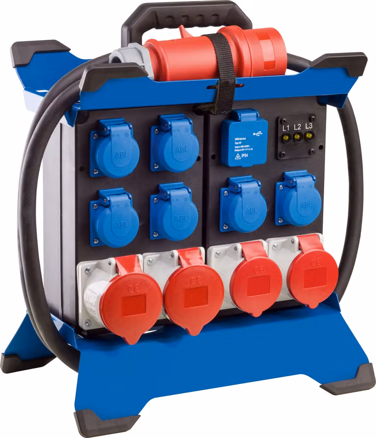 Stendstromverteiler CEE STECKY DUO 3 CEE-Stecker 400V,32 A,5-polig AS-SCHWABE