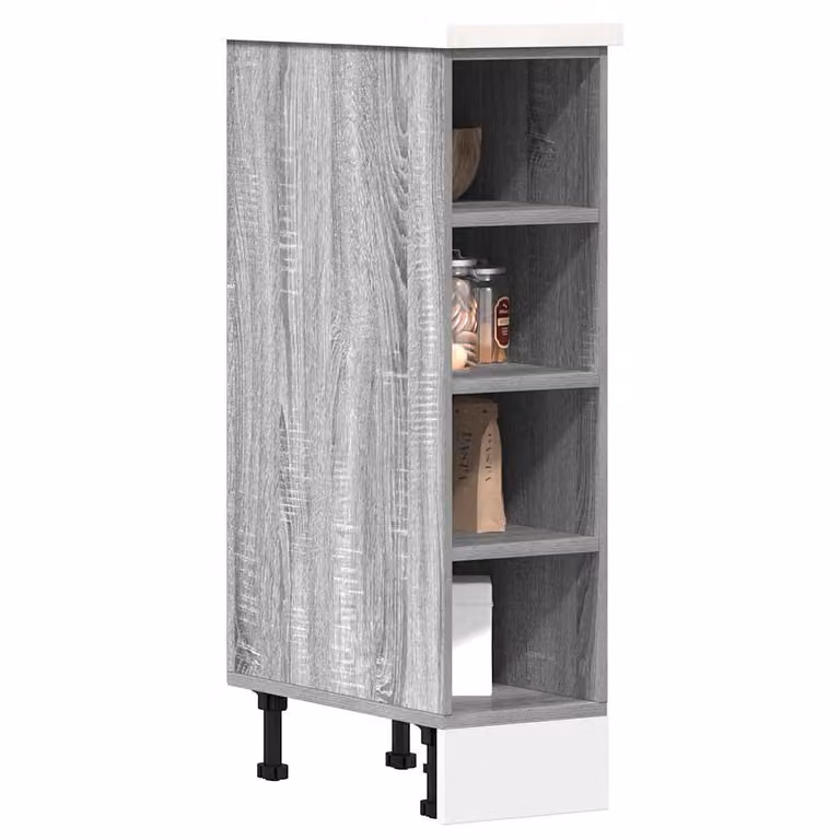 Armadio inferiore da cucina vidaXL Riga Grigio Sonoma con ante a battente, L/P/H: 44,5 x 20 x 81,5 cm