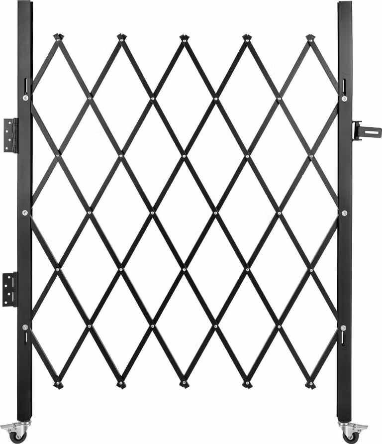 Cancello di sicurezza pieghevole singolo Cancello pieghevole 5'H x 5-1/2'W Cancello a forbice