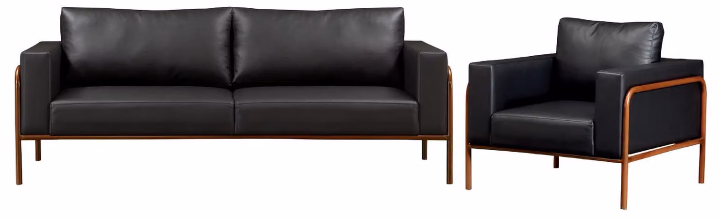 Wohnzimmer Set 3+1 Sitzer 2tlg Luxus Möbel Sofagarnitur Polster Holz