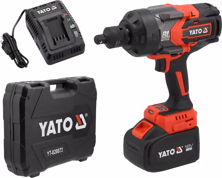 Avvitatore a impulsi a batteria 18V, 2400Nm, 3/4" (1x batteria 6Ah+caricatore)