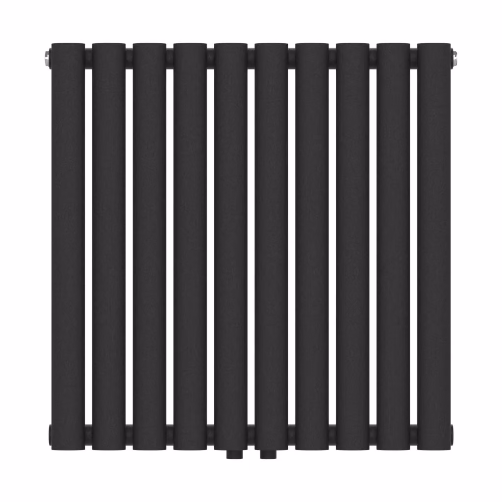 Radiatore a pannello piatto neu.haus in acciaio nero da 449 watt, L 60 cm x H 60 cm – 2