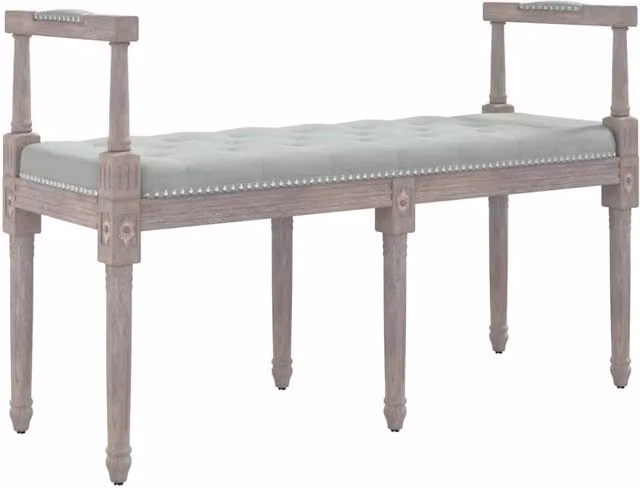 Panca Grigio Chiaro 110x40x70 cm in Velluto CFW4406793