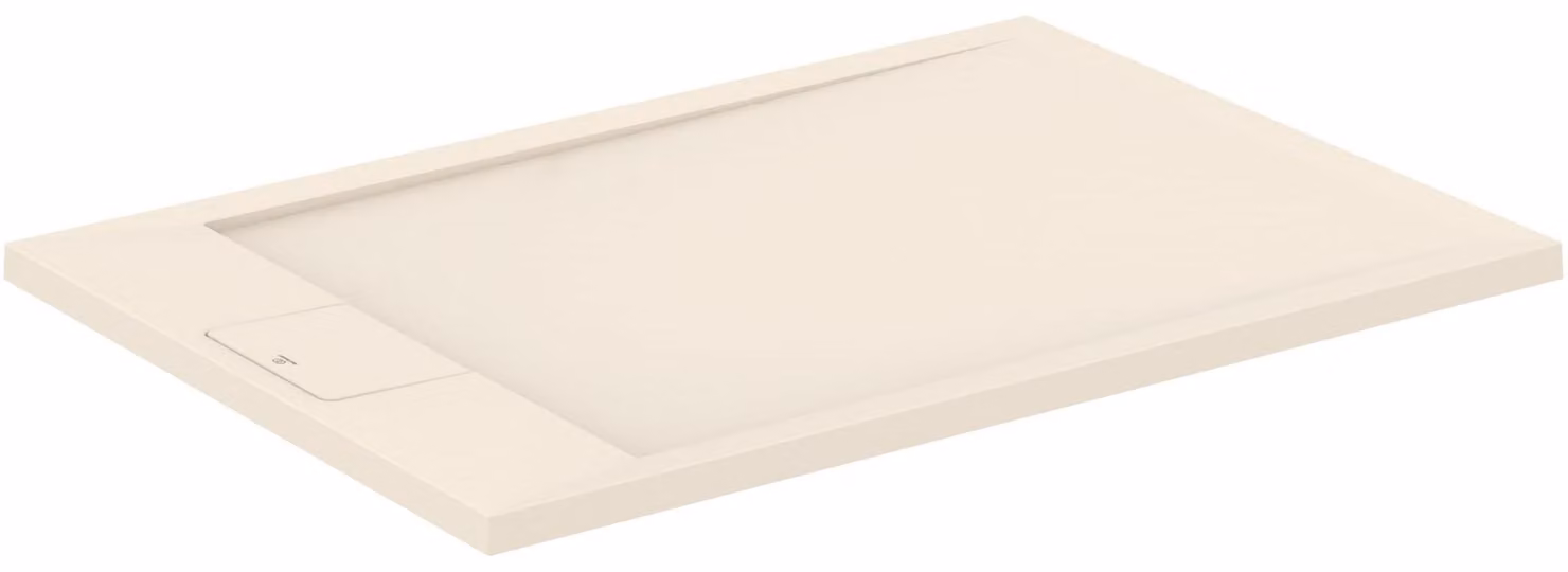 Doccia da bagno, dimensioni 100x70 cm, in resina, aspetto pietra, colore sabbia, finitura opaca