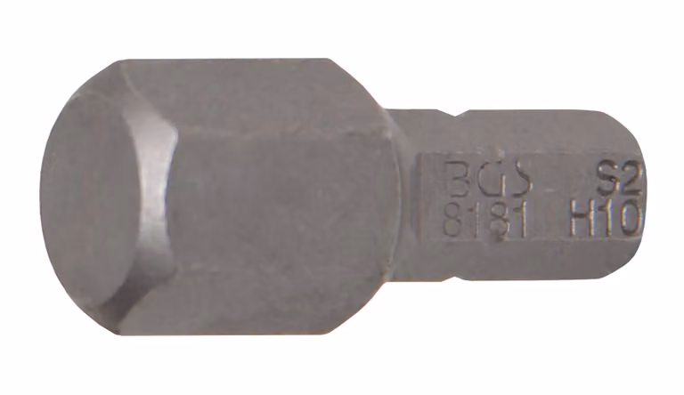 BGS bit drive esagono esterno 6,3 mm (1/4") esagono interno 10 mm - 8181
