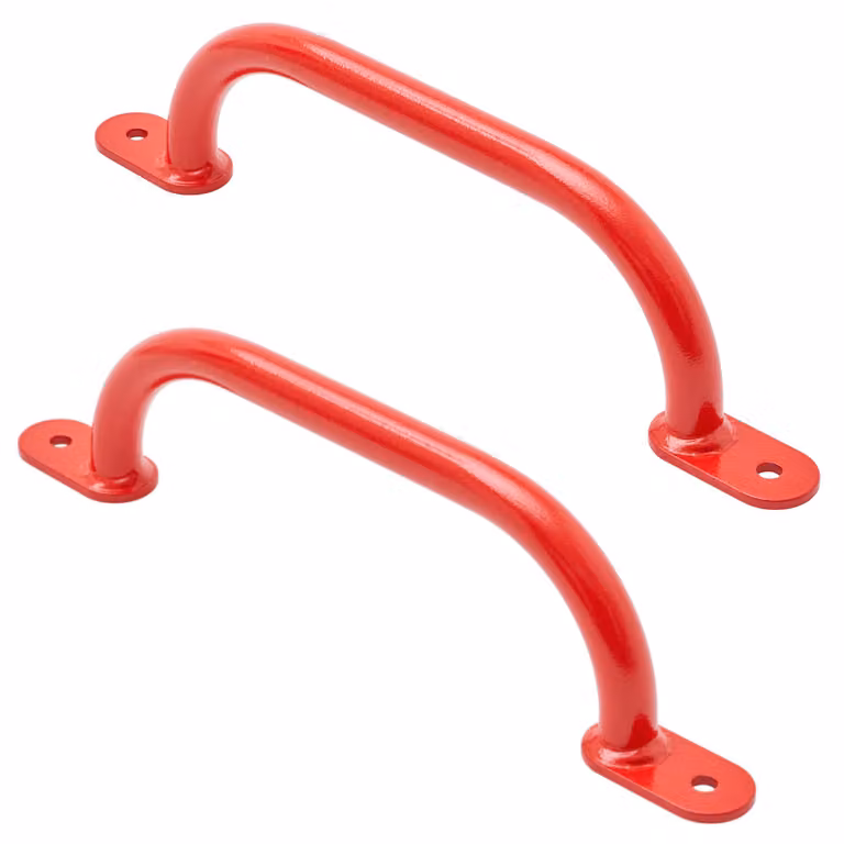 TRIBECCO prese per arrampicata per parchi giochi, strutture per arrampicata, letti alti e pareti da arrampicata indoor (350 mm rosso, 2 pezzi)