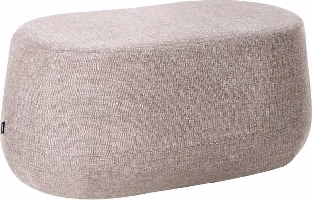 Panca imbottita in tessuto color tortora Pouf da letto Pouf da salotto Pouf da camera da letto