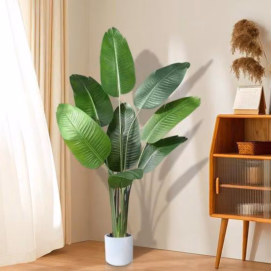 Palma artificiale alta 120 cm, decorazione in plastica