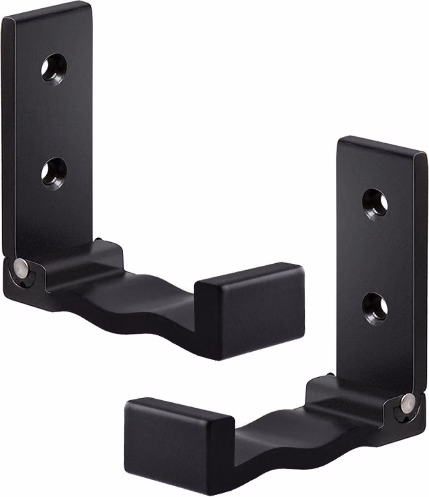 set di 2 ganci pieghevoli multifunzionali | ganci da parete pieghevoli | gancio per asciugamani da parete a 90° gradi | supporto per cuffie - colore [nero] - gancio per cappotto in lega di alluminio | gancio per armadio | gancio per asciugamani da parete