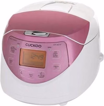 Riscaldatore di riso Cuckoo CR-0631F bianco e rosa da 1008 ml