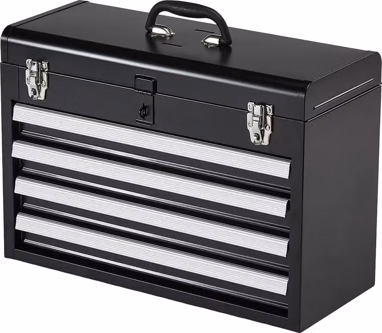 Cassetta degli attrezzi, design portatile, caratteristiche di sicurezza migliorate, 205 pollici