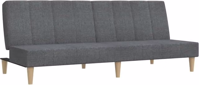 Divano letto | Sof¨¤ letto | Letto singolo a 2 Posti Grigio Chiaro in Tessuto