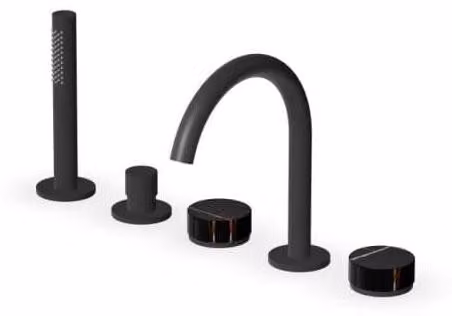 CASA39 Zucchetti Isy22 Rubinetto bordo vasca da bagno 5 fori ZIS5533.N6