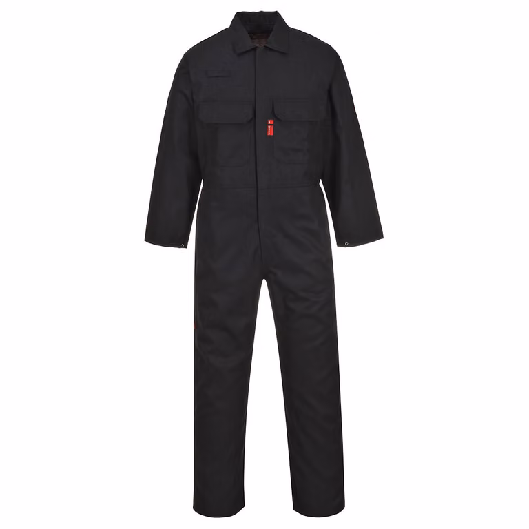 Portwest BIZ1 Flammhemmender Bizweld™ Tuta nera Gr. XXL