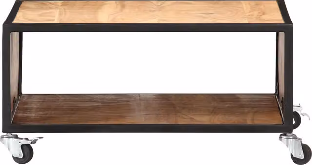 Tavolino da salotto | Tavolino da caff¨¨ | Tavolino da Soggiorno 70x70x32 cm in Legno Massello d'Acacia