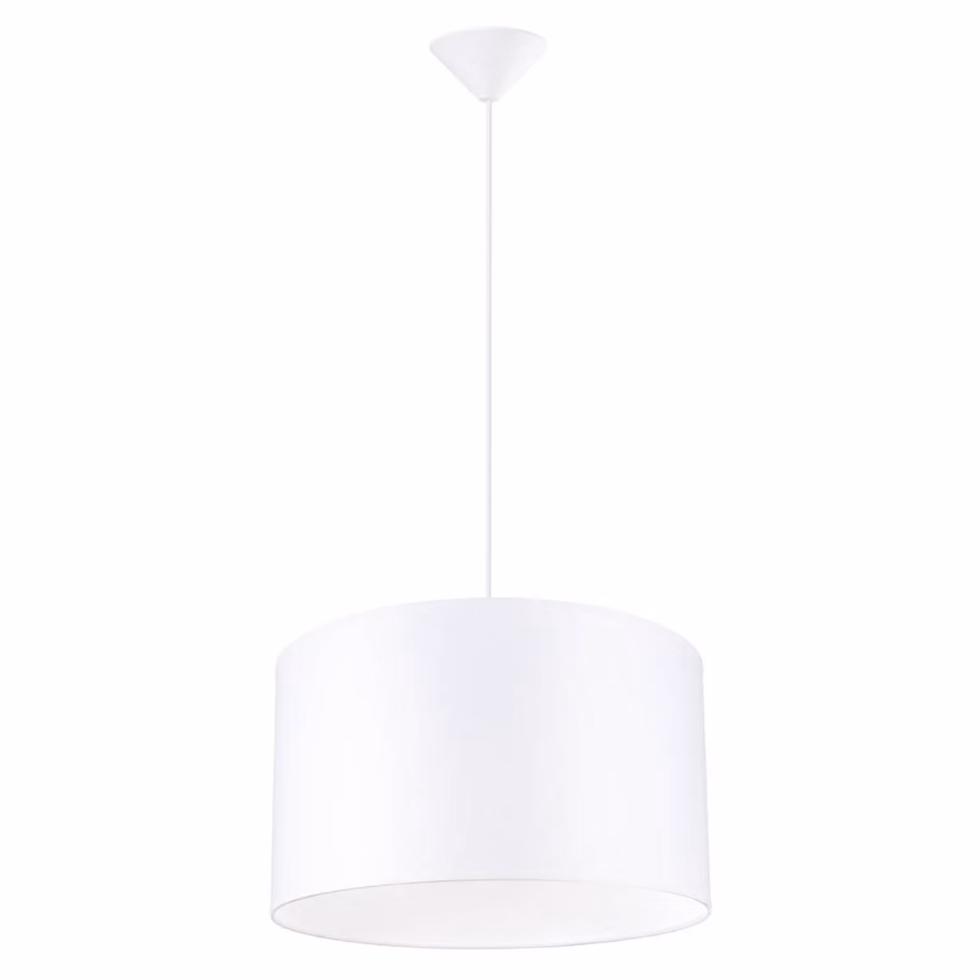 Lampada a sospensione NOVA 40 bianco 1xE27 15W tessuto/PVC 88x40x40cm Sollux Lighting