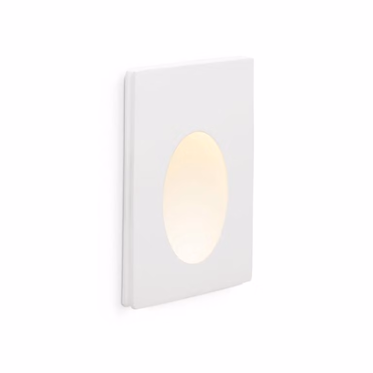 Lampada da parete a incasso a LED PLAS-1 1W 3000K Bianco
