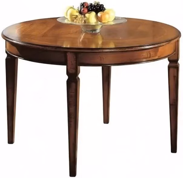 Tavolo rotondo allungabile in legno di noce Mobili 2G H 78 cm d.120 cm – 2