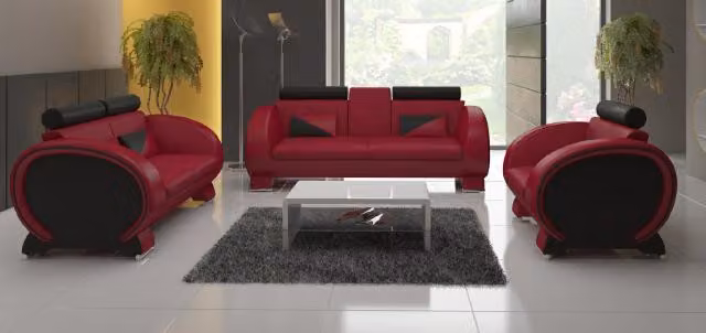 Sofagarnitur 3+2+1 Stoff Couch Desig Sofa Wohnlandschaft Polster Garnitur Textil