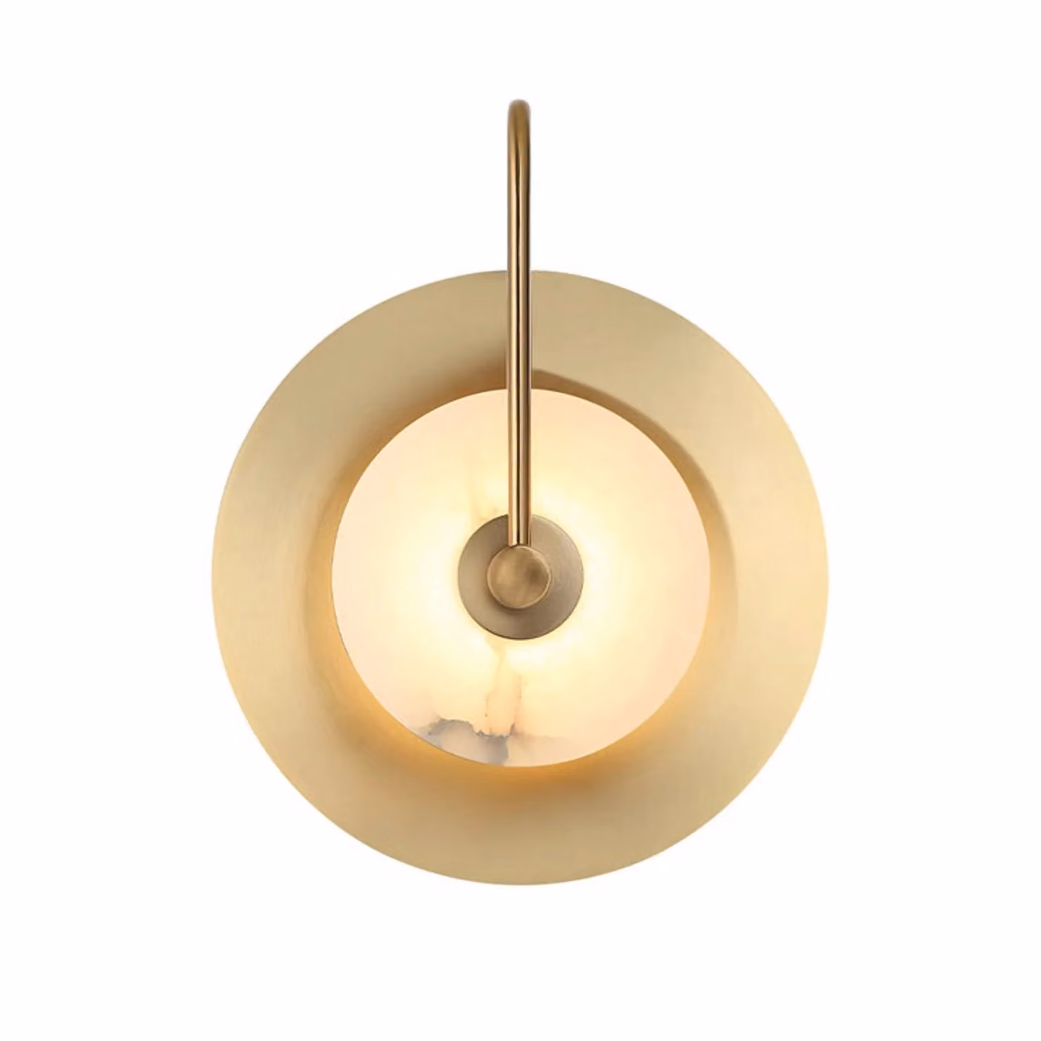 Viokef Applique da parete Samira, Ottone / Oro, Soggiorno / Sala da pranzo, Metallo, Applique