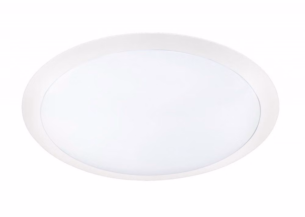 Trio Leuchten - Plafoniera moderna rotonda I Plafoniera I Lampada I Apparecchio bianco incl. LED - Gonzalo I Soggiorno I Camera da letto - Plastica rotonda - I (non sostituibile) LED