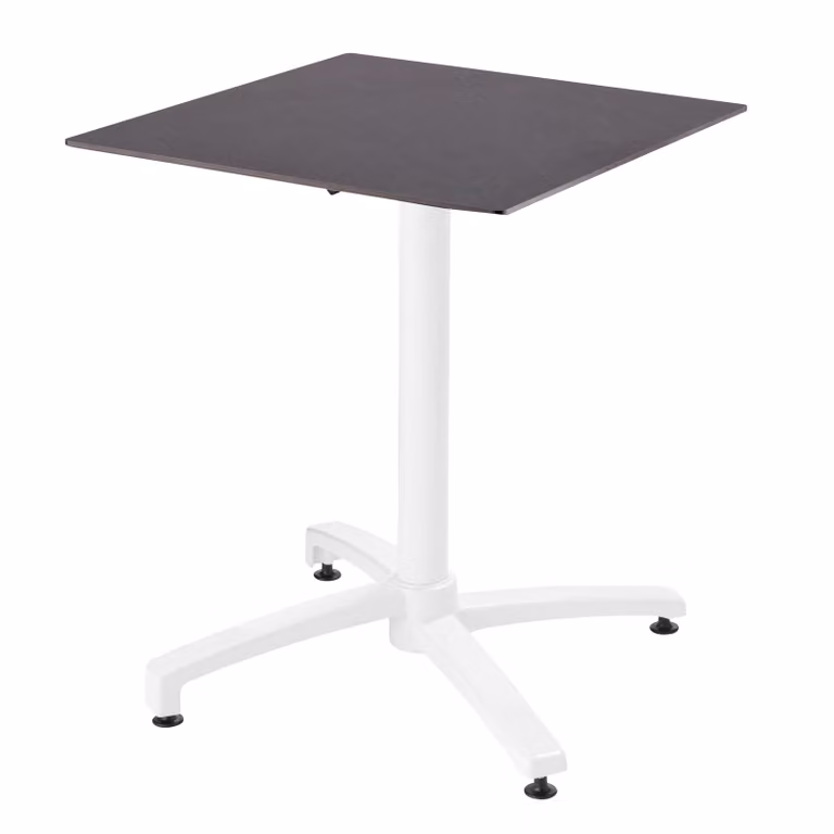 Tavolo da giardino inclinabile laminato ardesia grigio scuro - Oviala Opéra