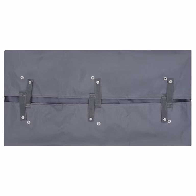Carrello da giardino in tessuto grigio scuro 81x41x40 cm