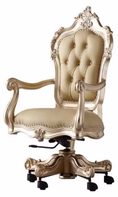 Luxuriöser Bürostuhl Designer Chesterfield Drehstuhl Ledersessel