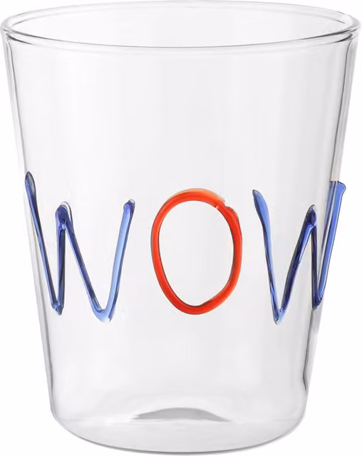 Bicchiere Tumbler Wow Kasanova in Vetro Borosilicato Trasparente, 380 ml