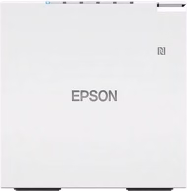 Stampante POS termica Epson TM-M30III bianca con connettività USB, Ethernet, Wi-Fi e NFC, risoluzione 203 x 203 dpi, modello C31CK50111