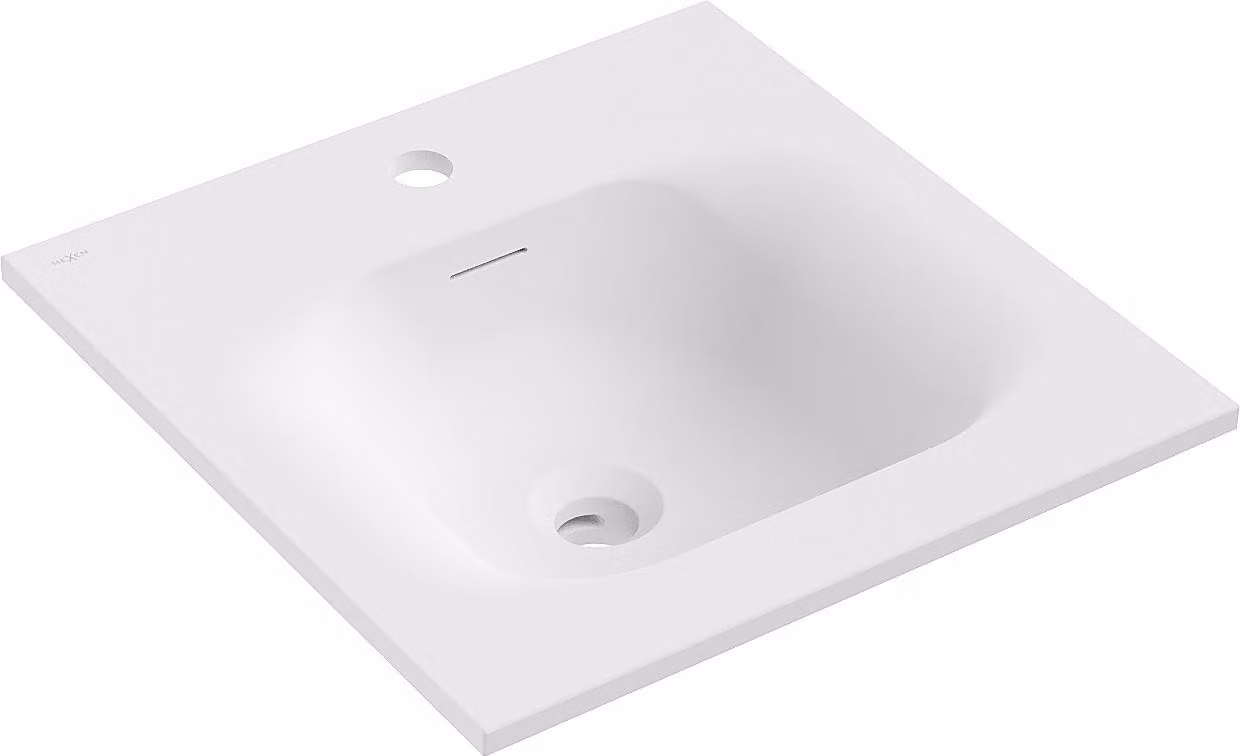 Mexen Vela lavabo da incasso 46 x 46,5 cm, bianco opaco - 25234501