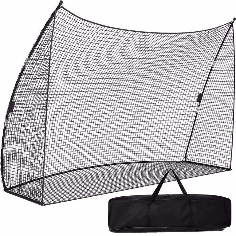 Rete da golf, costruzione resistente, facile da montare, colore nero