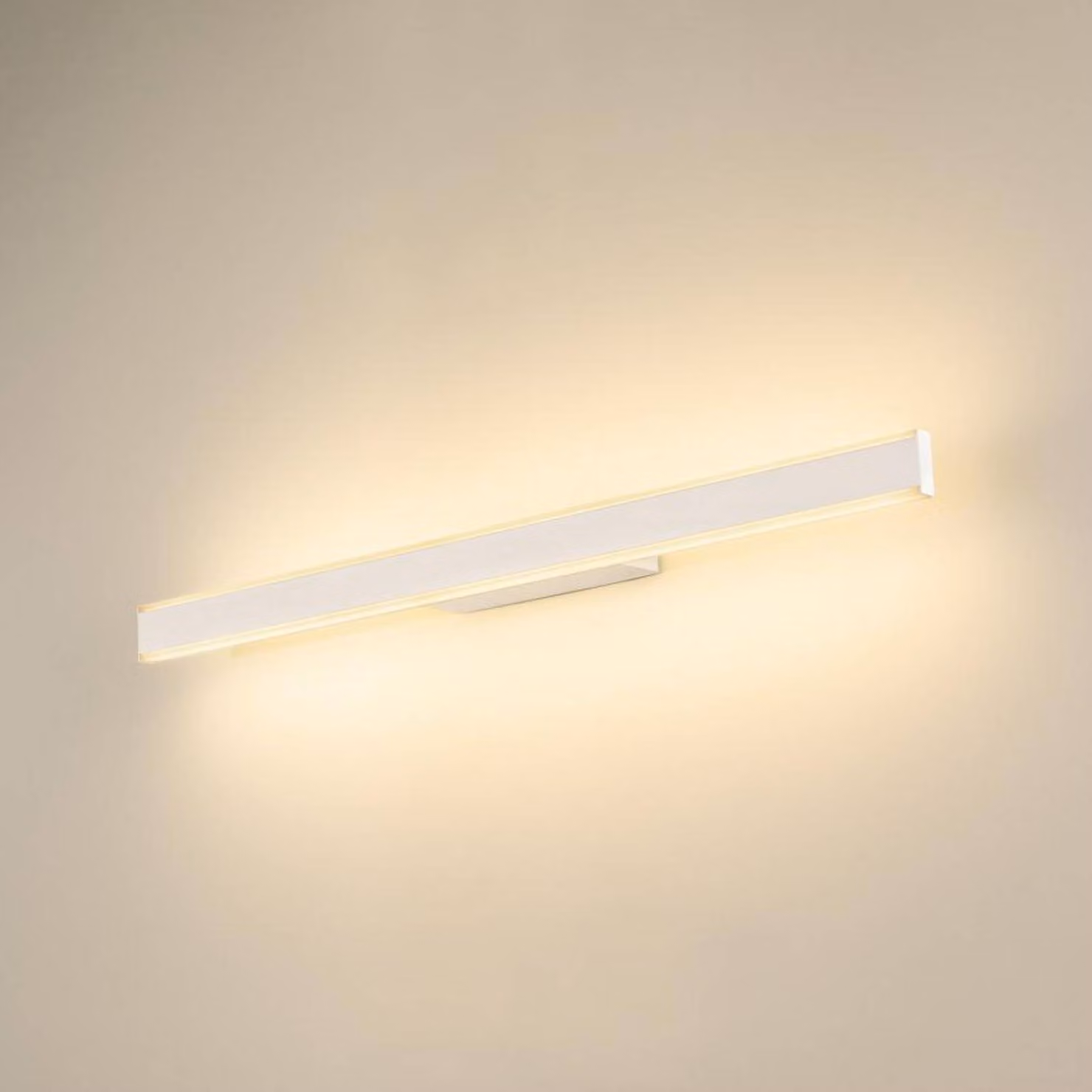 SLV Applique da parete One Linear, dimmerabile, Bianco / Opale, Bagno, Alluminio, Moderno, Applique