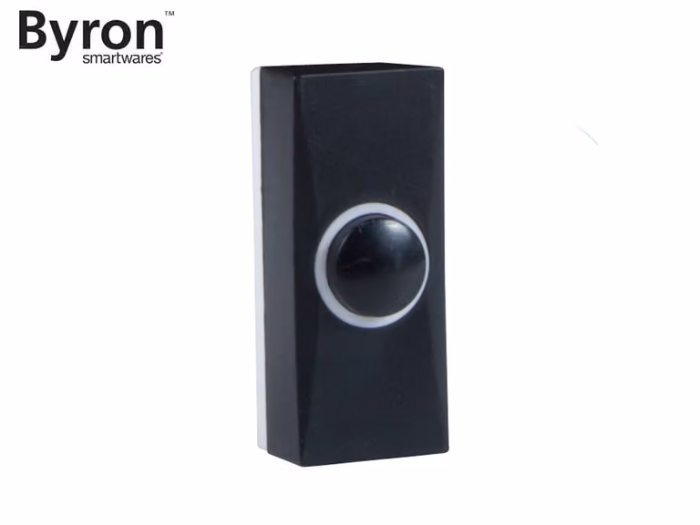 Pulsante campanello universale cablato nero Pulsante campanello a 2 fili, campanello porta d'ingresso