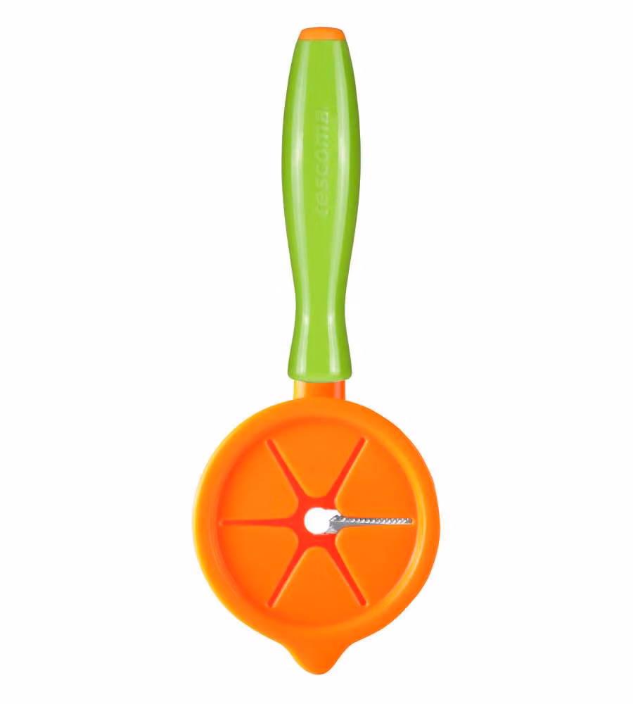 Affetta julienne a spirale Tescoma multicolore in acciaio inox e plastica, lavabile in lavastoviglie