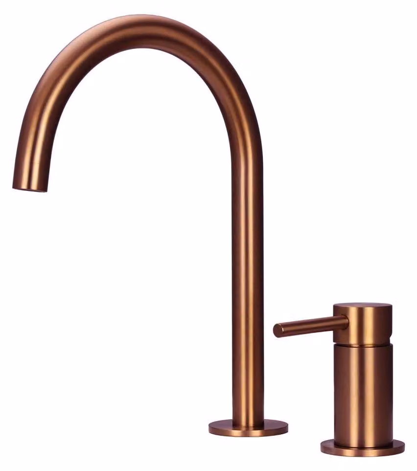 Miscelatore per cucina in rame, modello PLX2HR-62 Pure.Sink