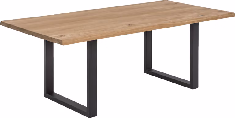 Tavolo 200x100 cm, stile rustico, cornice nera