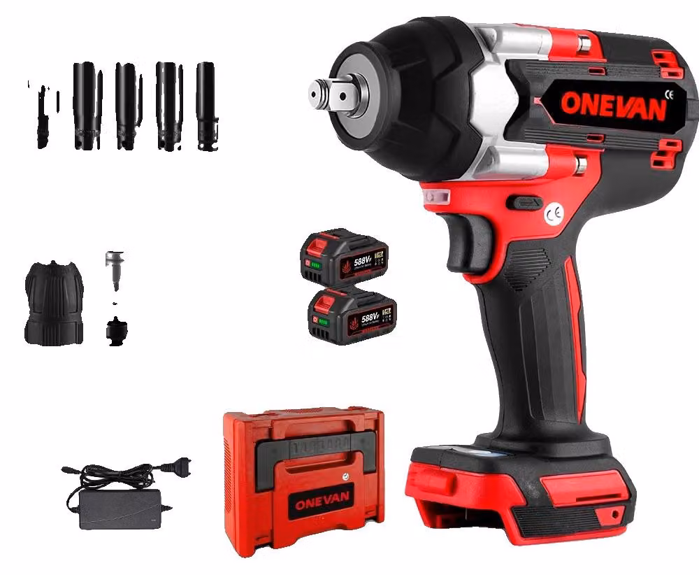 Avvitatore a impulsi, coppia elevata, funzionamento a batteria, set di 2 batterie C