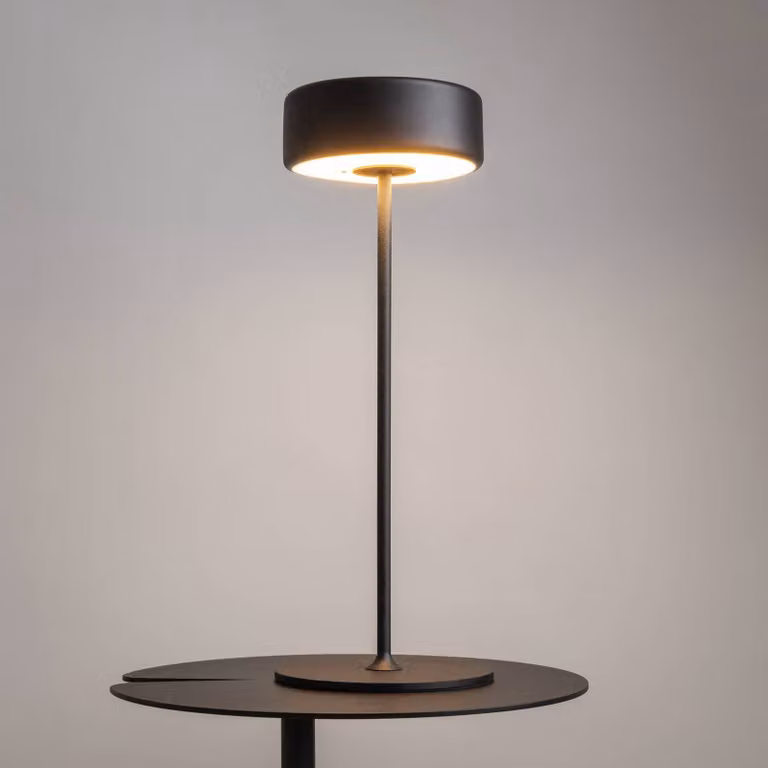 Maytoni Lampada da tavolo a LED AI Collaboration, dimmerabile, Nero, Soggiorno / Sala da pranzo, Alluminio, Moderno, Lampada da tavolo LED