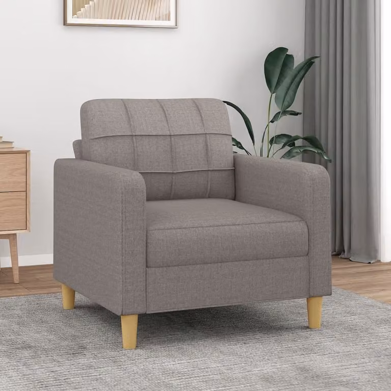Maison Exclusive - Poltrona taupe 60 cm tessuto